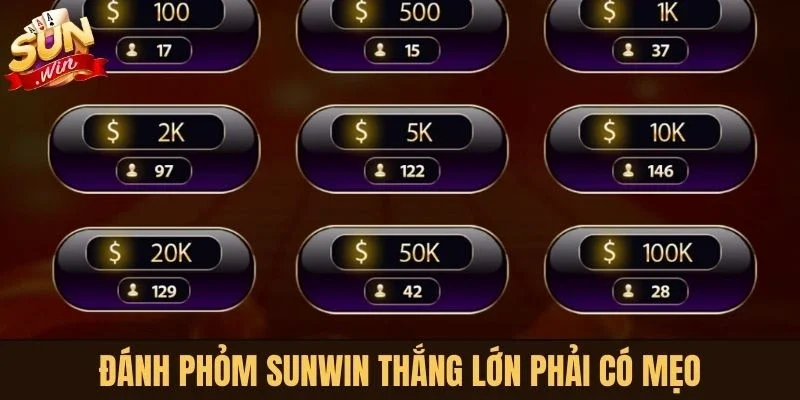 Đánh Phỏm Sunwin thắng lớn phải có mẹo
