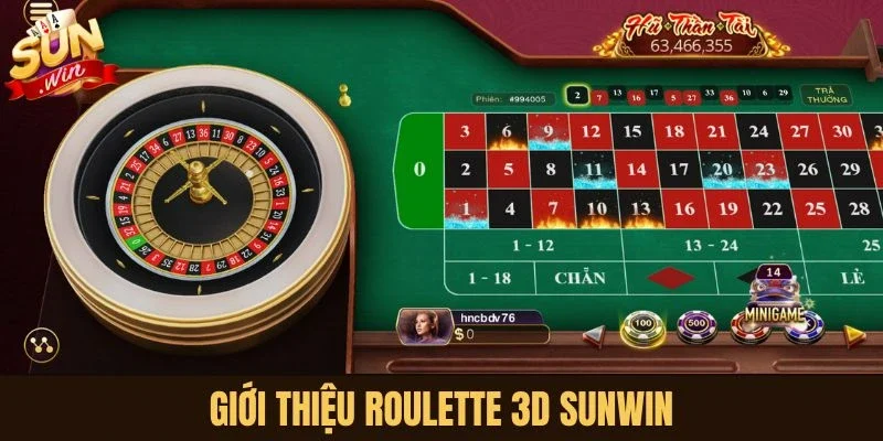Giới thiệu Roulette 3D Sunwin