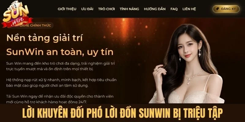 Cách đối phó lời đồn Sunwin bị triệu tập